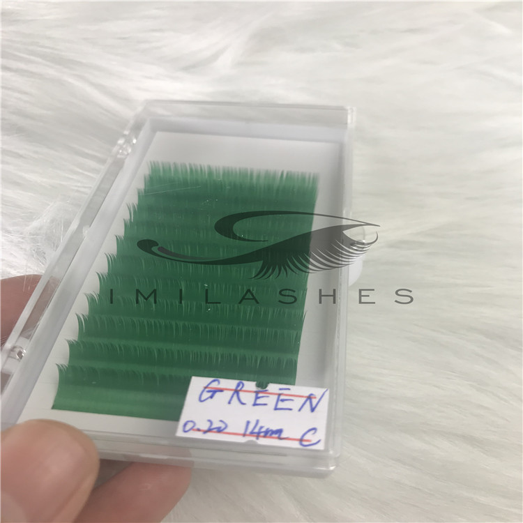 China lashes vendor wholesale colored flat eyelash extensions